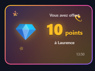 Système de gamification ATLANTIS — points diamant et récompenses